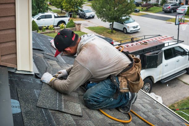Professional Roofing technician working in Leroy, IN